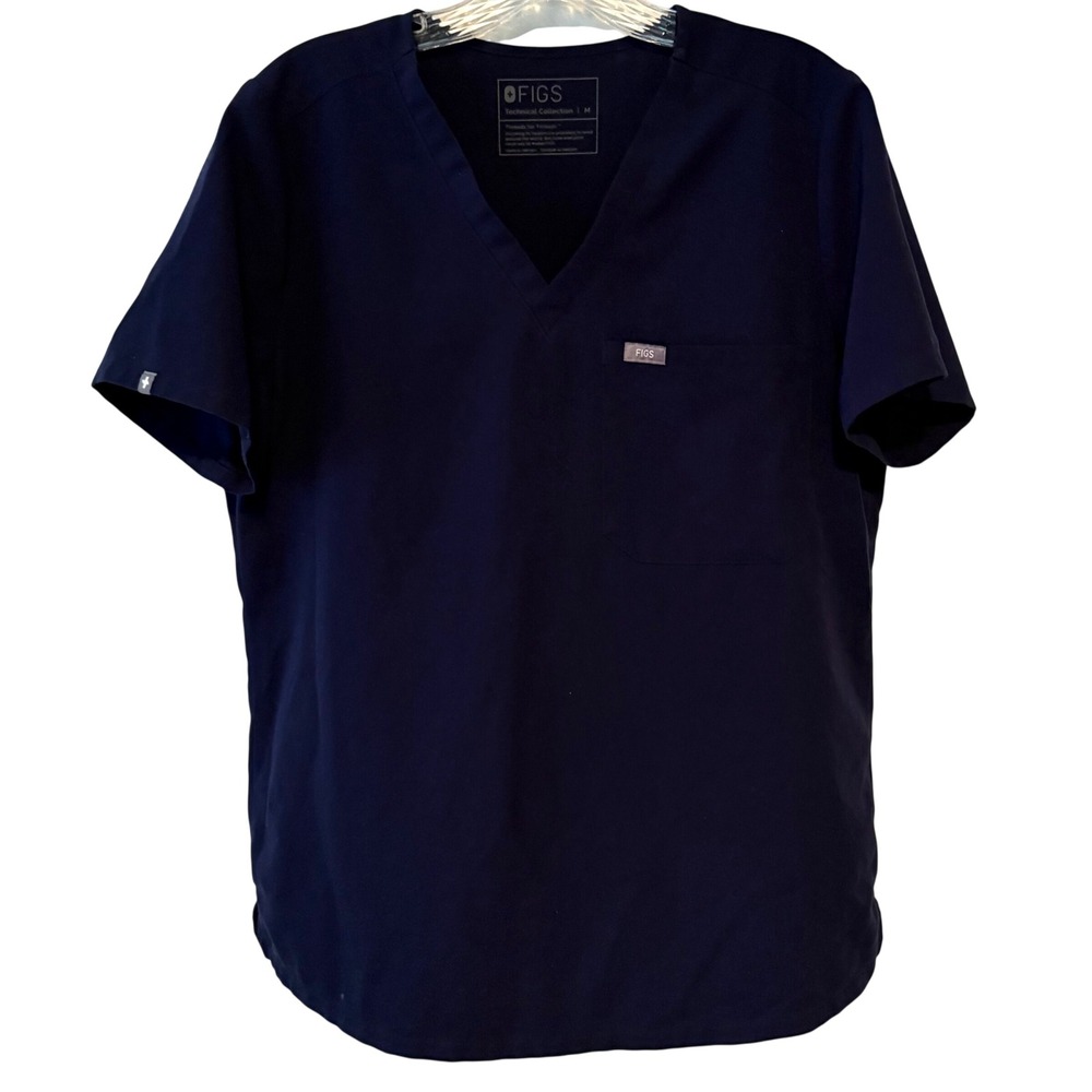 Figs‎ Women's Navy Catarina One-Pocket Scrub Top